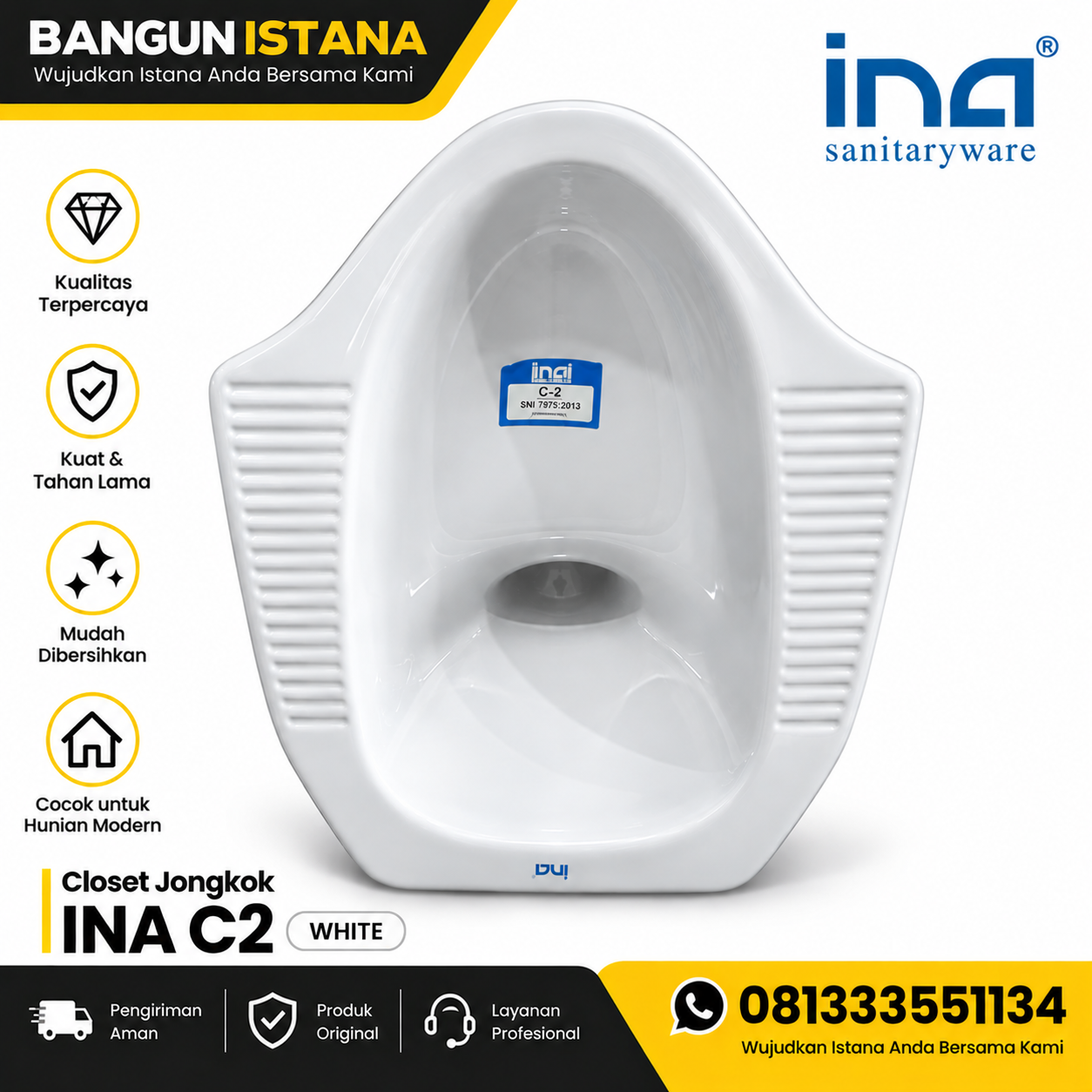 KLOSET JONGKOK INA C2 WHITE